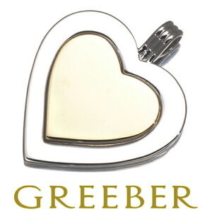 Tiffany Co Pendant Top Heart Two Tone Silver